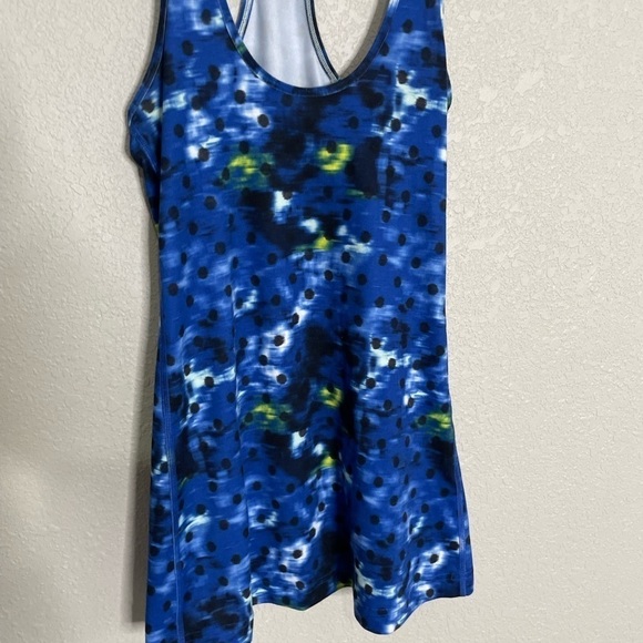 Lululemon Blue Polka Dot Exercise Athletic Tank 4 - Picture 5 of 5